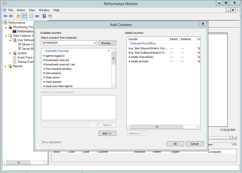 Windows Performance Monitor setup